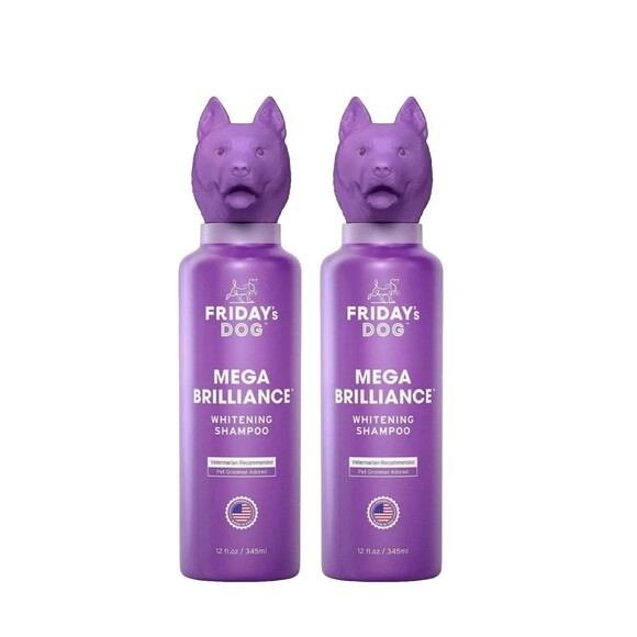 Fridays Dog Whitening Shampoo For Dogs 2 pack - Picture 1 of 8